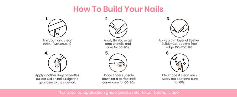 Beetles Hema Free Builder Gel Set for Nails - 6 Color Nude Pink - Nail Thickening & Repair Extension Gel for Women Polish     #cozyvibes #effortlessbeauty   Manicure Cutics
