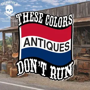 Unforgiven 'These Colors Don't Run' Antique Sticker
