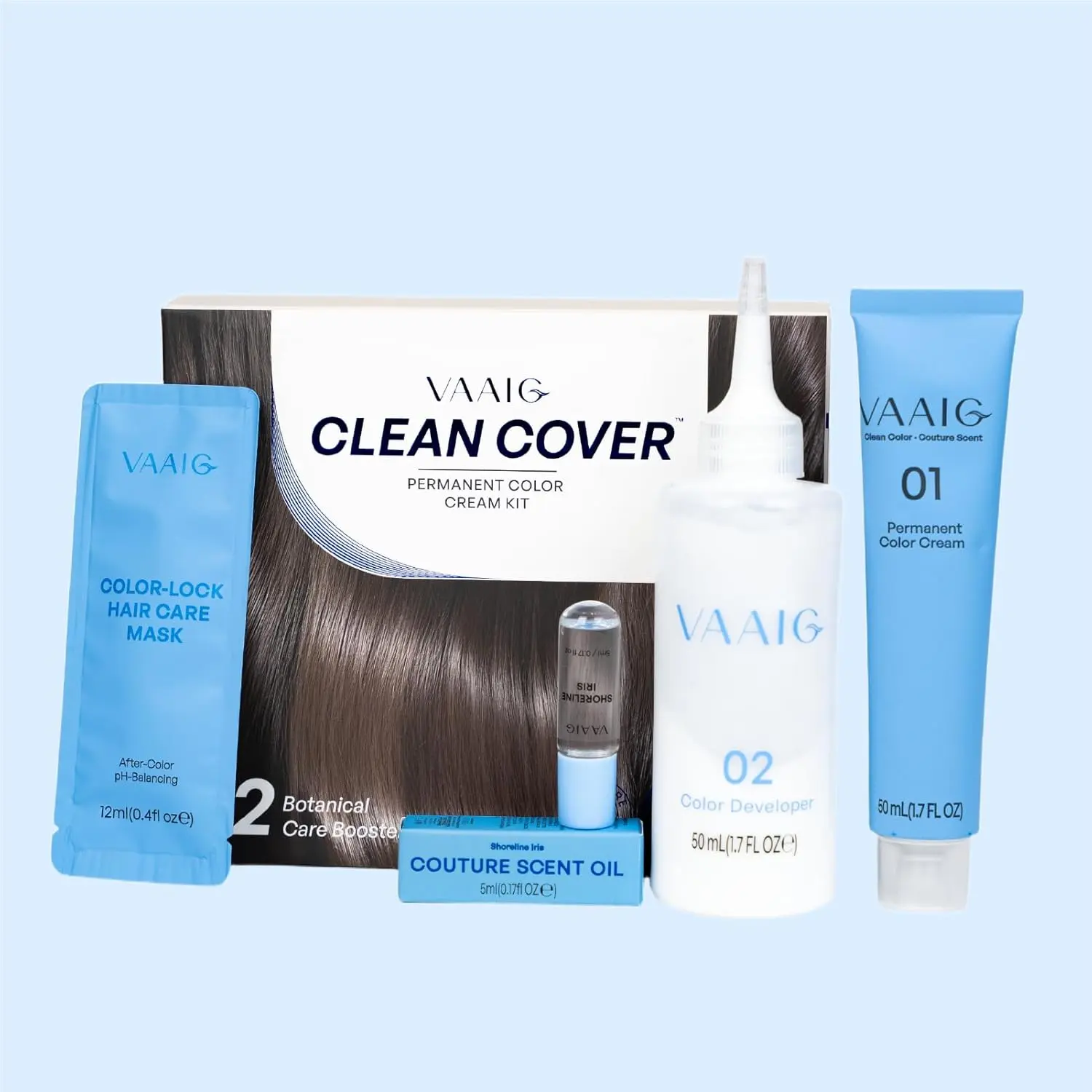 Vaaig Hair Dye Cream 5N Cashmere Mocha Salon-Grade Vibrant Color Long-Lasting Fade-Resistant Gentle for Sensitive Scalp Low-Allergy Formula Dermato logically Tested Food-GradeCertified Safe for Home Use Easy Application All-in-One Hair Coloring & Care, Ha