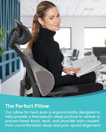 Health Large Half Moon Bolster Pillow for Legs, Knees, Lower Back and Head, Lumbar Support Pillow for Bed, Sleeping | Semi Roll for Ankle and Foot Comfort - Machine Washable Cover, White