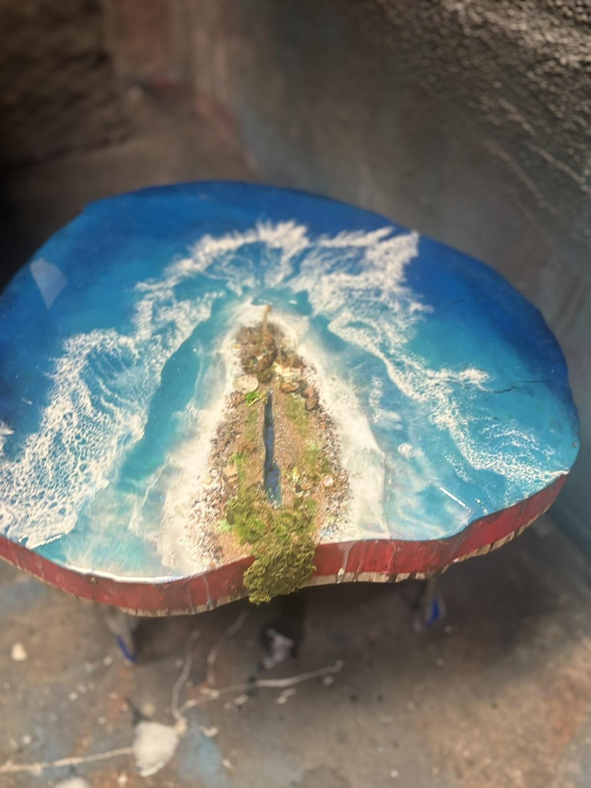 Poseidon’s Wet Dreams Glow in the dark 3D Resin Table