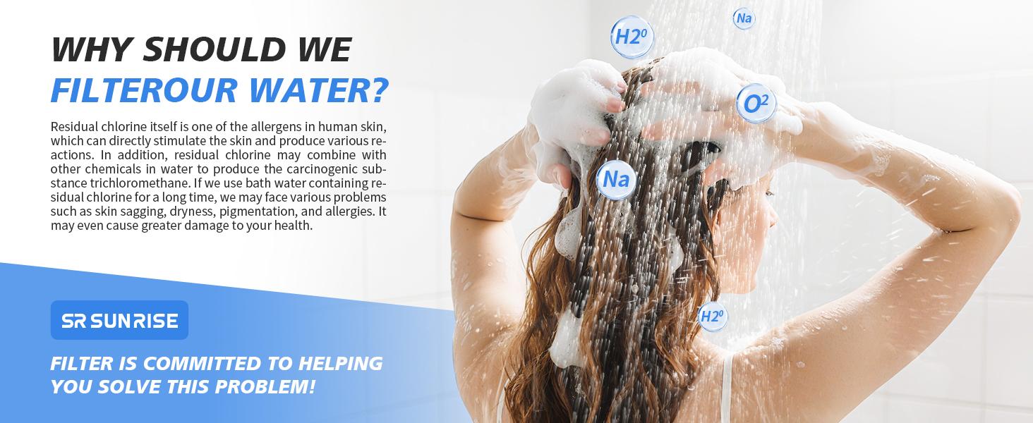 20-Stages Shower Filter Replacement Cartridges - Universal Fit for Most Shower Head Filters, Reduces Chlorine & Chemicals, pH Balanced Water for Soft Skin & Healthy Hair（2-Pack）