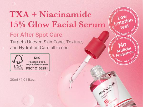 [medicube] TXA + Niacinamide 15% Uneven Skin Tone Care Serum | High-Potency Tranexamic Acid | Use After Spot care, Hydration, Korean Skincare