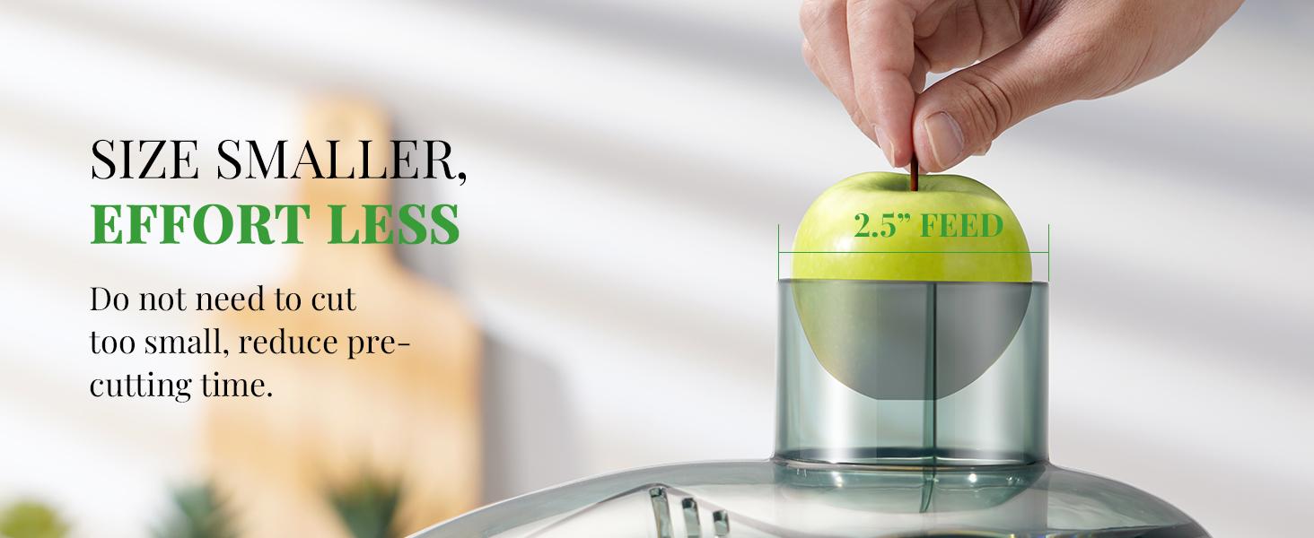 800/1200/1300 W+2.5/3/ 3.2 inch Feed Chute Juicer with Titanium Enhanced Cut Disc,Dual Speeds Centrifugal Extractor Machines for Fruits,Veggies