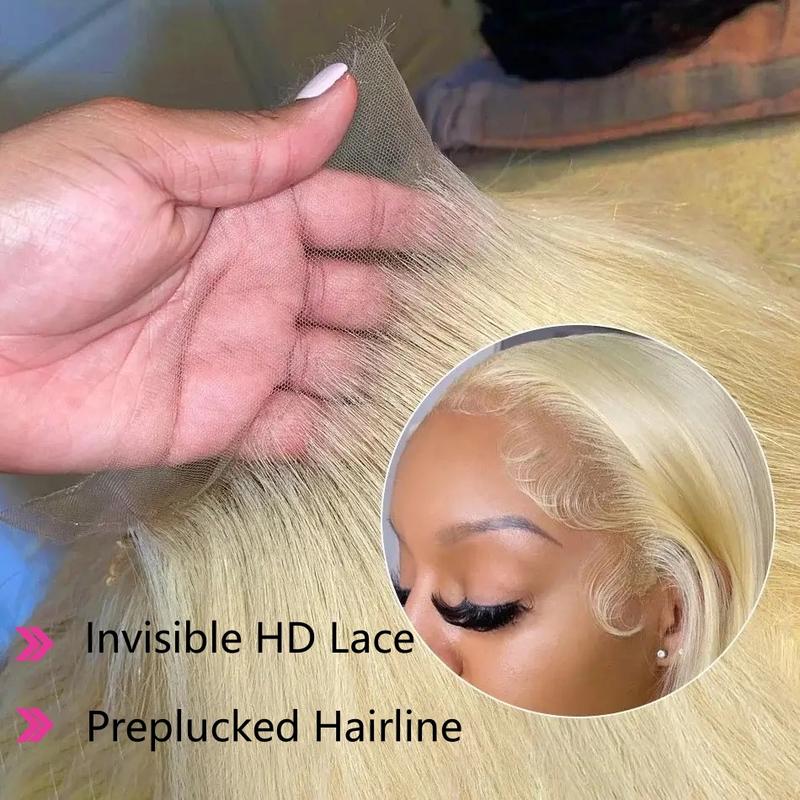 613 Blonde HD 13x6 Lace Frontal Wigs Pre plucked 13x4 Hot Red Straight Blonde Lace Front Human Hair Wigs For Women Can Be Dyed 180% Density 613 Blonde HD 13x6 Lace Frontal Wigs Pre plucked 13x4 Hot Red Straight Blonde Lace Front Human Hair Wigs For Women Can Be Dyed 180% Density