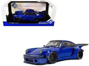 2024 Porsche 911 KS-R by Khyzyl Saleem, Dark Blue Metallic, 1/18 Scale Solido S1810503