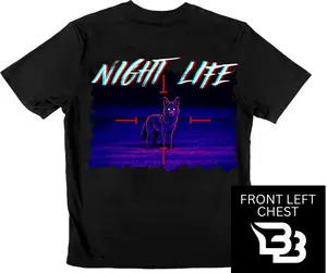 Coyote In Crosshairs Thermal Scope Night Life Night Hunting Short Sleeve Tee Graphic T-shirt, Tees, Crewnecks, Hoodies – Ideal Gifts for Both Genders - Gift For Idea
