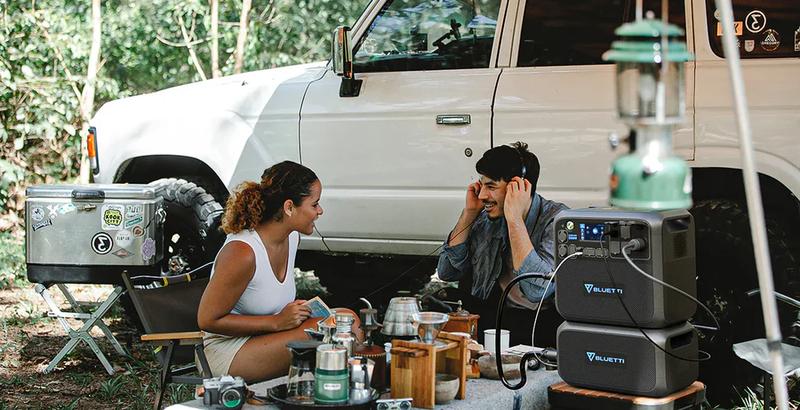 BLUETTI AC200PL Portable Power Station 2304Wh Solar Generator Expandable to 8448Wh 4 2400W AC Outlets 3600W Power Lifting 30A TT30 Output LiFePO4 Battery Backup for RV Camping Home Use