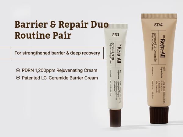 [Dr. Reju-All Official] Heal & Shield Duo  - Advanced PDRN Rejuvenating Cream & LC Ceramide Cream