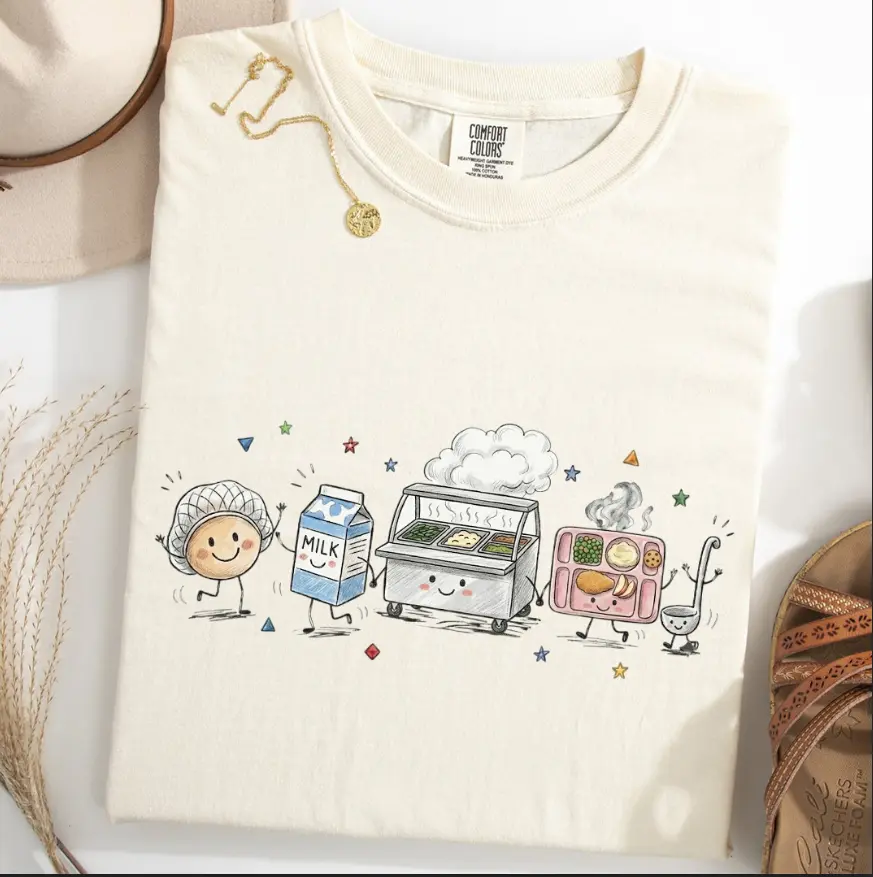 Comfort ColorSchool Lunch Squad Shirt, Lunch Lady Back To School Gift, School Nutrition Team Apparel, Cafeteria Worker Appreciation Gift