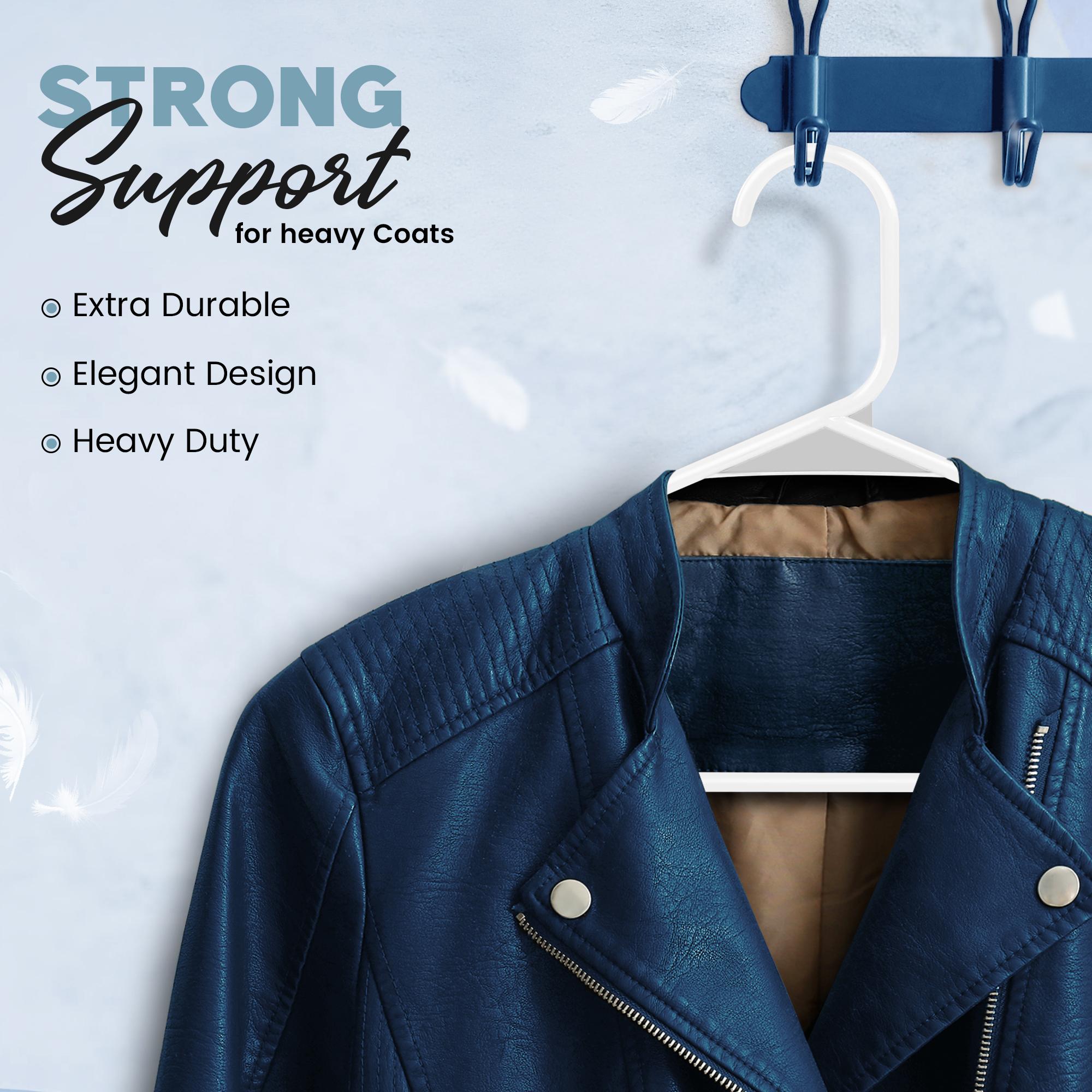 Utopia Home Space-Saving Plastic Hangers with Shoulder Hooks – Durable & Versatile for Clothes Storage Hanging Organiser