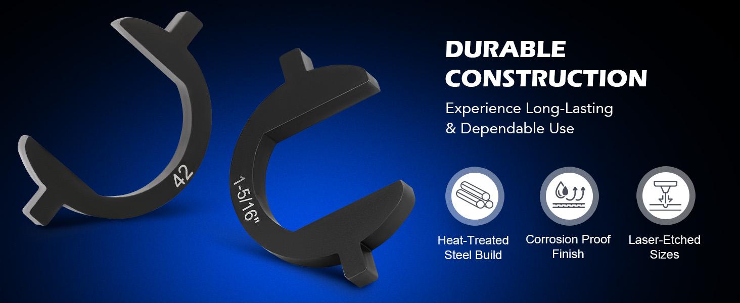 Orion Motor Tech Inner Tie Rod Installation Kit, Includes 12 Crowfoot Adapters, Durable 1/2 Inch Drive Tube for Efficient Removal, Crafted from Robust Steel, Ideal for Automotive Maintenance, Home car repair, rack free