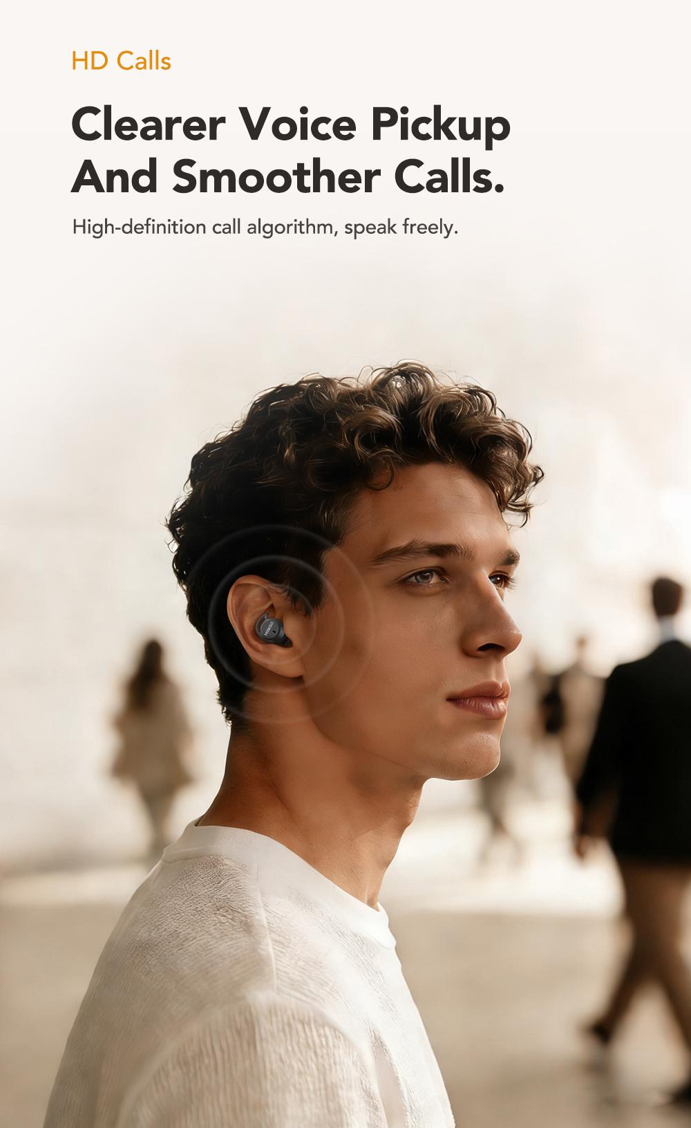 MINISO MS217 Wireless Earbuds Bluetooth 6.0 Headphones, Sleep Earbuds, Waterproof Wireless Earphones, Mini Invisible In Ear Earbuds, Suitable for Office, Sports, Sleeping, Study and Audio Calls, Built in Microphone, Gaming Bluetooth Headphones
