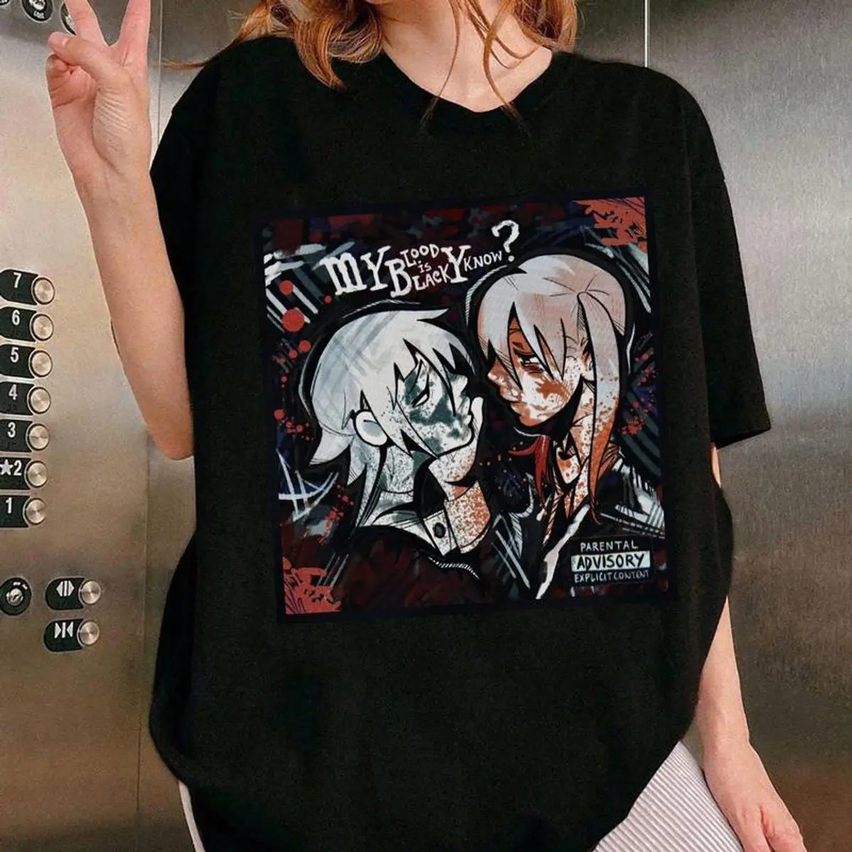Aesthetic Dark Anime Sweatshirt, Mcr Anime Fan Shirt, Soul Eater Hoodie, My Blood Is Black Y'know Tee, Unisex Sweater Pullover Tee