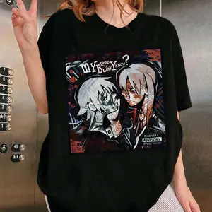 Aesthetic Dark Anime Sweatshirt, Mcr Anime Fan Shirt, Soul Eater Hoodie, My Blood Is Black Y'know Tee, Unisex Sweater Pullover Tee
