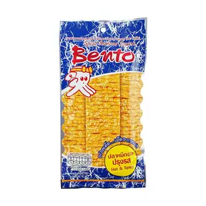BENTO Squid Snack, Spicy Garlic Flavor, Dried Cuttlefish Jerky, 22g Pack