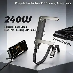 240W USB C Cable Fast Charging, Nylon Braided Type C Charger Cord for iPhone 16/15, Samsung Galaxy S24/S23, MacBook Pro/Air, iPad Pro, Pixel, Laptop