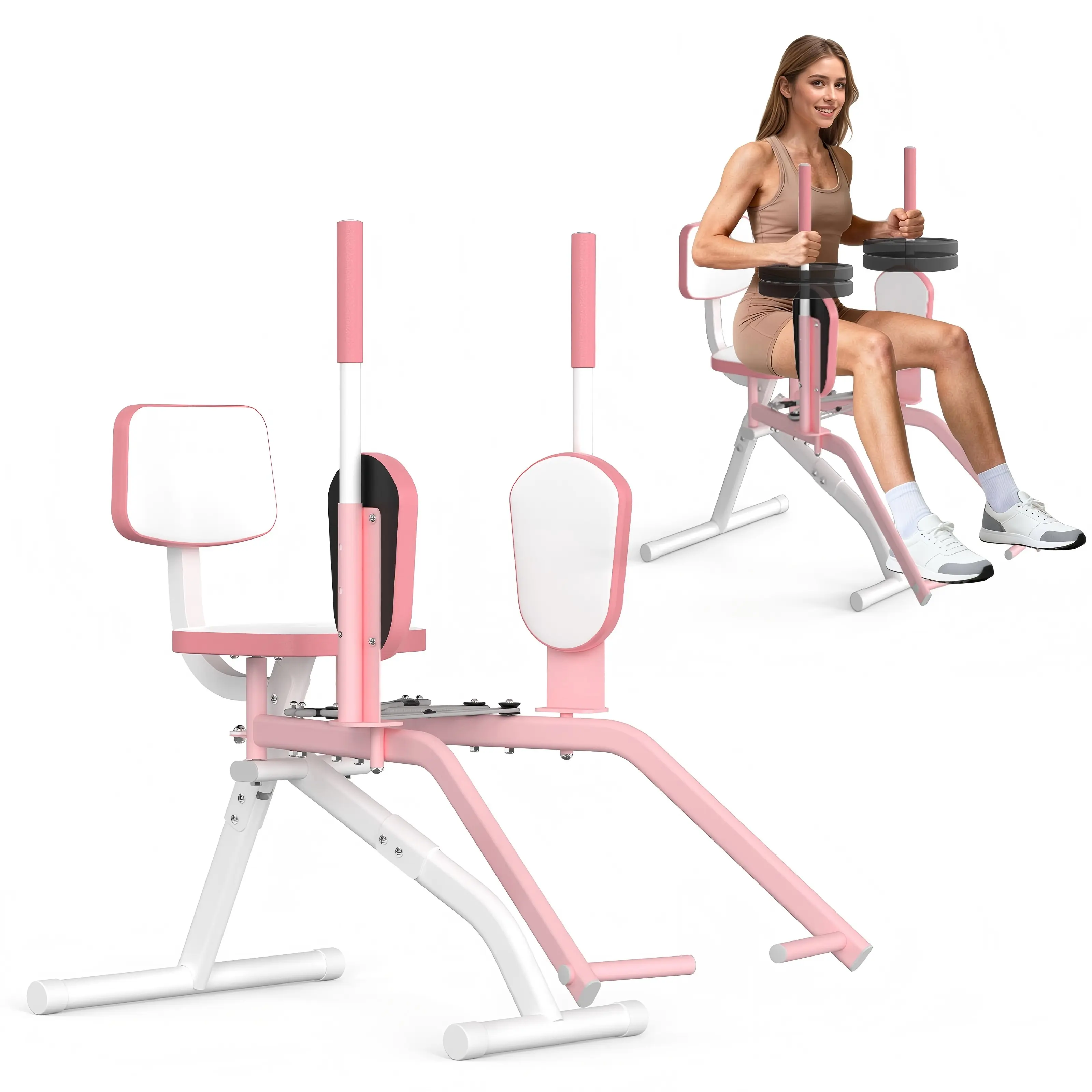HOTWAVE Hip Abductor Machine,Glute & Thigh Exercise Equipment, Glute Machine for Women, Leg Abductor Machine, Glute exercise tiktokshopbacktoschool