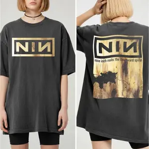 90s NIN Downward Spiral Graphic Tee - Vintage Nostalgia Fan Shirt