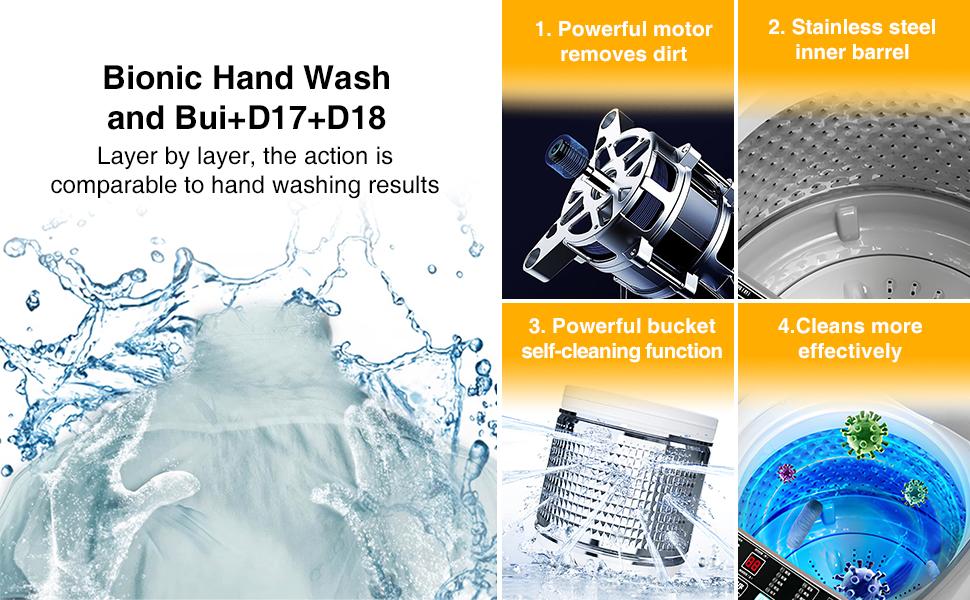 Full-Automatic Portable Washing Machine, 17.6Lbs Capacity, 10 Wash Programs, 8 Water Levels, LED Display, Top Load Compact Washer with Drain Pump – Ideal for Apartments, Dorms, RVs Washingmachine washer and dryer set portable washing machine Full-Automatic Portable Washing Machine, 17.6Lbs Capacity, 10 Wash Programs, 8 Water Levels, LED Display, Top Load Compact Washer with Drain Pump – Ideal for Apartments, Dorms, RVs Washingmachine washer and dryer set portable washing machine