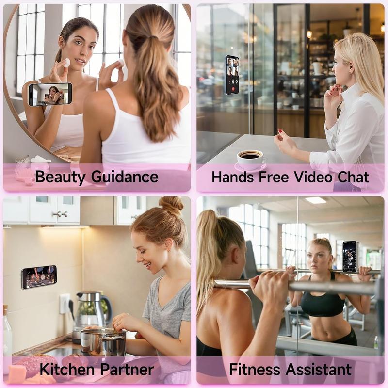 2 Pack Silicone Suction Phone Case Mount, Silicon Adhesive Smartphones Stand Sticky, Non Slip Suction Cup, Hands-Free Phone Accessories Holder for Selfies and Videos