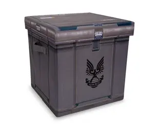 HALO Ammo Crate Storage Bin Cube Organizer with Lid | 15 Inches