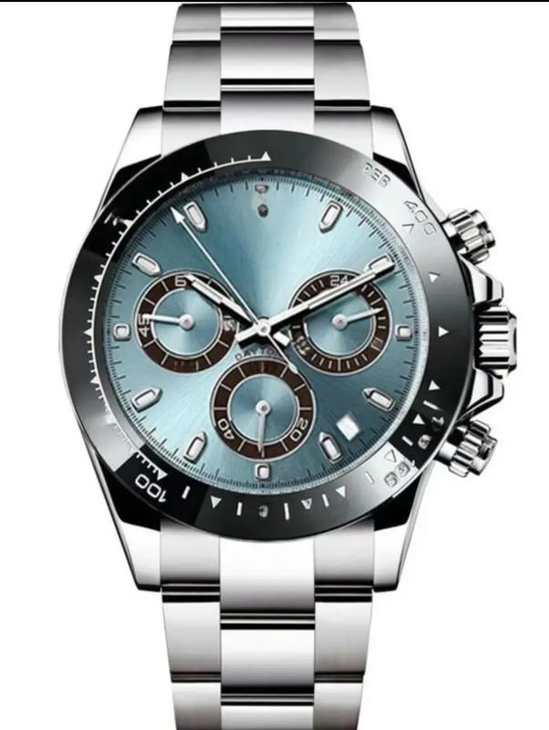 This timepiece is a modern, multi-functional automatic mechanical chronograph that perfectly blends sporty performance, precision technology, and superior quality. Its classic design language and unique color scheme are its main features.