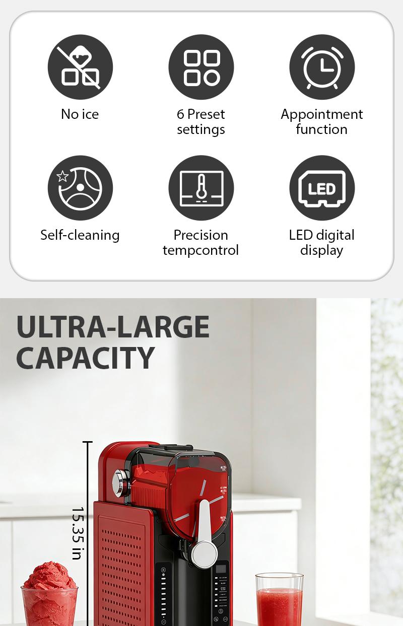 SUSTEAS 1.6L Blender - 6 Preset Modes for Smoothies, Shakes & Cocktails, Crush Ice Perfectly, Ultra-Powerful Blending