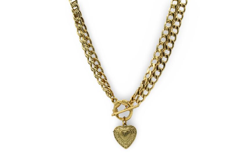 Double Heart Necklace - Elegant Design, Classic Style, Perfect for Any Occasion