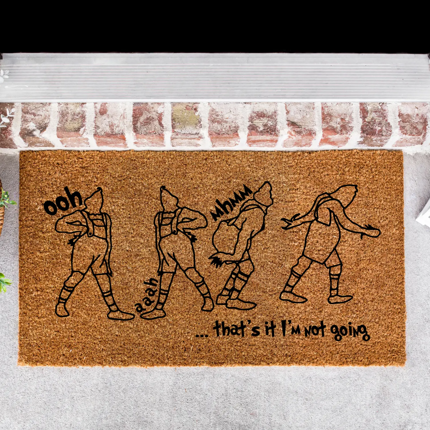 Funny Christmas Doormat, Christmas Doormat, Christmas Home Decor