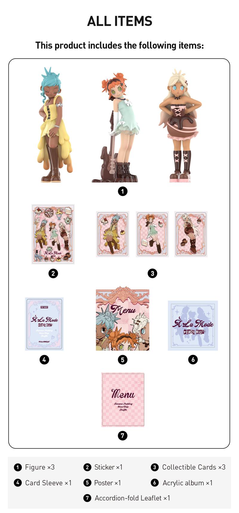 POP MART Peach Riot à la mode Figures