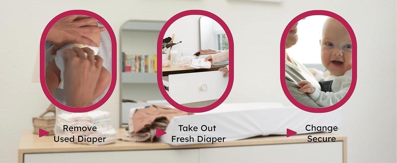 White Dresser for Bedroom, 6 Drawer Dressers with Solid Wood Legs, Baby Dresser for Nursery & Kids, Storage for Clothes and Baby Essentials