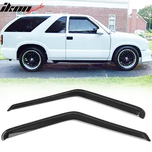 Window Visors for Chevrolet S10 1994-2003 Black Slim Style Acrylic