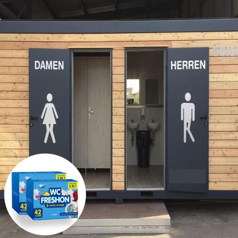 6 Pack Toilet Gel Stamp, 72 Stamps 6 Kinds Of Scent Toilet Bowl Cleaner Gel, Long-Lasting Flowers Shaped Bathroom Freshener, Keeps Toilet Fresh Fragrant and Clean Household Scented