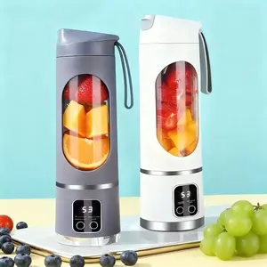 Ultimate Digital Juicer Blender with LED Display- Multimode Juicer Machine for Fruit & Vegetable- Leak-Proof, Large Capacity USB-C Rechargeable Blender for Liquid Diet, Compact Blender for Household Kitchen & Travel Mate, Halloween Birthday Day Gift