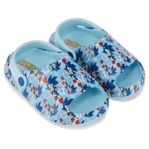 Boys' Sonic the Hedgehog Sandals - Sonic Comfort Foam Slides With Back