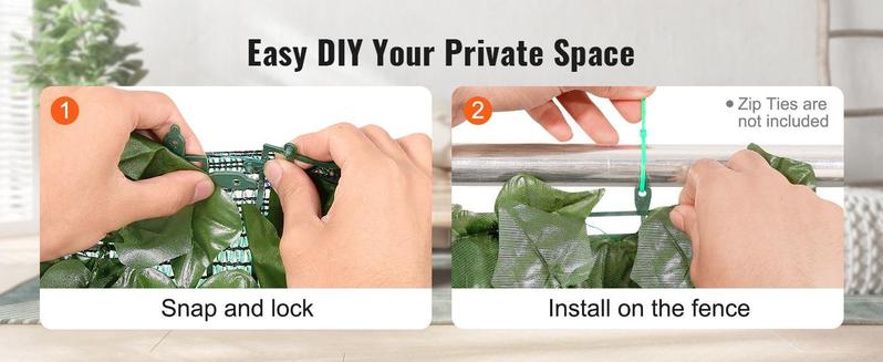 VEVOR Ivy Privacy Fence, 59 x 158in Artificial Green Wall Screen, Greenery Ivy Fence w/ Mesh Cloth Backing and Strengthened Joint, Faux Hedges Vine Leaf Decoration for Outdoor Garden, Yard, Balcony