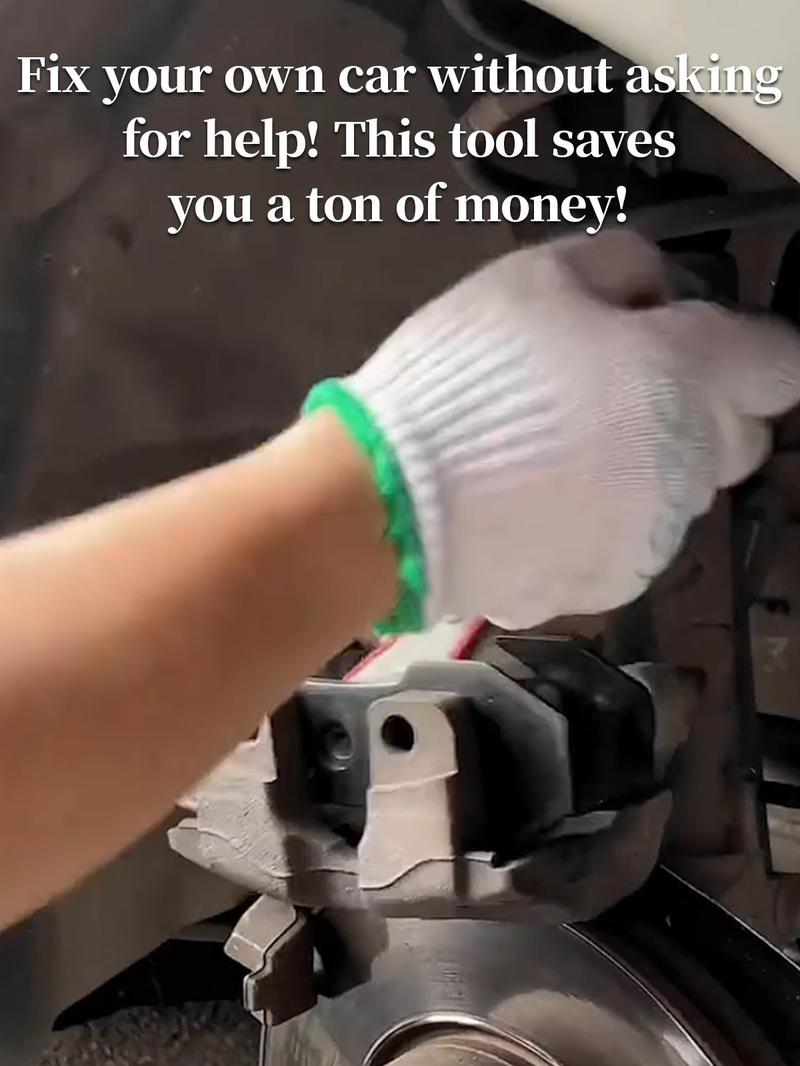 Brake Caliper Press Tool Separator 360° Degree Ratchet Wrench Caliper Pad Install Tool Press Ratchet For most large trucks commercial vehicles with Four piston Calipers – Effort-Saving Automotive Brake Repair Tool for Car Maintenance.