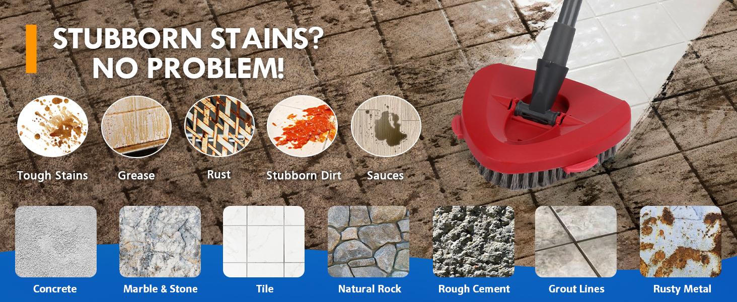 For O-Cedar Scrub Brush Head Replacement, EasyWring 1 Tank System Mop Scrubber Head for Floor and Tile Cleaning, Mop Accessories