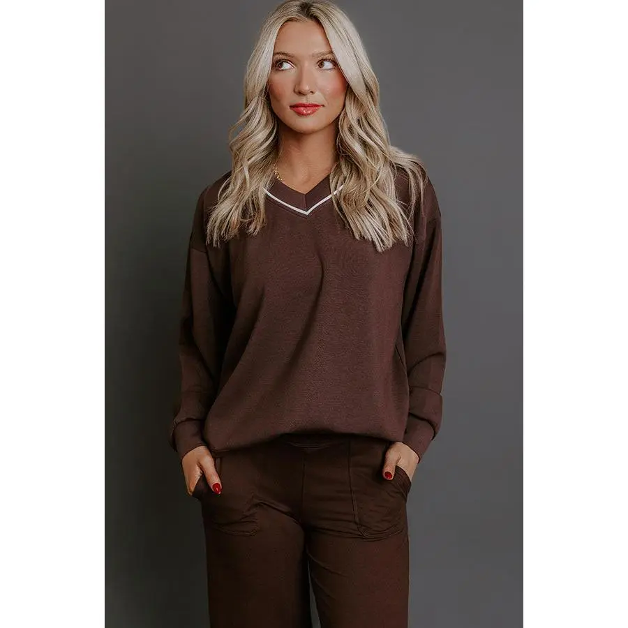 Elite Comfort Scuba Sweatshirt in Chestnut