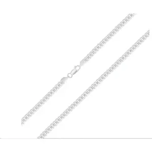 Solid 925 Sterling Silver Miami Cuban Link Chain Necklace 3mm, 22 in Made in Italy, Unisex, All Ages