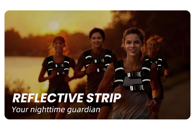 Weighted Vest for Men Women 6lbs/8lbs/12lbs/16lbs/20lbs/25lbs/30lbs Weights Strength Training Running Rucking Design with Detachable Phone Pouch Reflective Stripes Adjustable Straps Enhances Home Workouts  Motivational Walking Adjustable