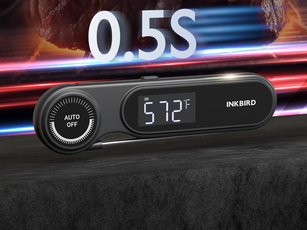 INKBIRD IHT-21K Portable nstant Read Washable Meat Thermometer, IP65 Waterproof, 0.5 Sec Fast Reading, Super Accurate Detection, Handy Food Thermometer for Indoor Outdoor Cooking, BBQ, Baking, Deep Frying, Home Brewing Kitchen INKBIRD IHT-21K Portable nstant Read Washable Meat Thermometer, IP65 Waterproof, 0.5 Sec Fast Reading, Super Accurate Detection, Handy Food Thermometer for Indoor Outdoor Cooking, BBQ, Baking, Deep Frying, Home Brewing Kitchen