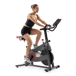 Sunny Health & Fitness Premium Heavy-Duty Indoor Smart Magnetic Cycling Exercise Bike