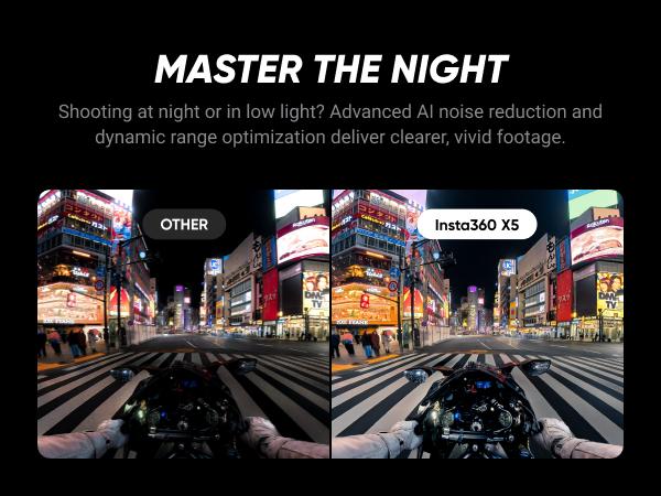 Insta360 X5 - Waterproof 8K 360° Action Camera, Leading Low Light, Invisible Selfie Stick Effect, Rugged and Replaceable Lens, 3-Hour Battery, Built-in Wind Guard, Stabilization, Triple AI Chip Design