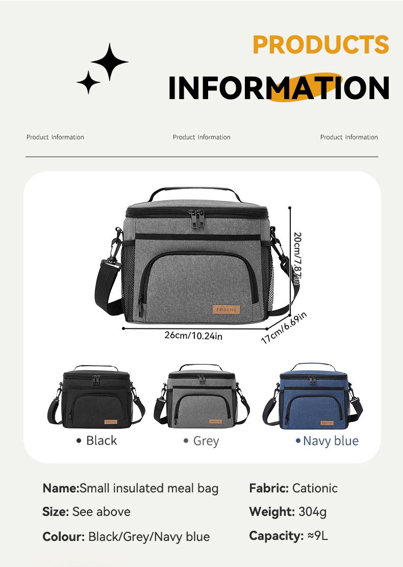 Insulated Lunch Bag for Women Men Reusable Lunch Box for Office Picnic Hiking Beach Leakproof Cooler Tote Bag Organizer with Adjustable Shoulder Strap for Adults Insulated Lunch Bag for Women Men Reusable Lunch Box for Office Picnic Hiking Beach Leakproof Cooler Tote Bag Organizer with Adjustable Shoulder Strap for Adults