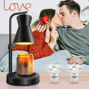 Candle Warmer Lamp with Timer Dimmer Adjustable Height Remote Control Flameless Candle Light for New Home Bedroom Valentine's Day Mothers Day Gifts Vintage Home Decor