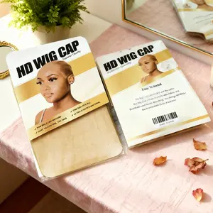 HD Wig Caps For Women 2 Count Transparent Breathable Bald Cap For Wig-2