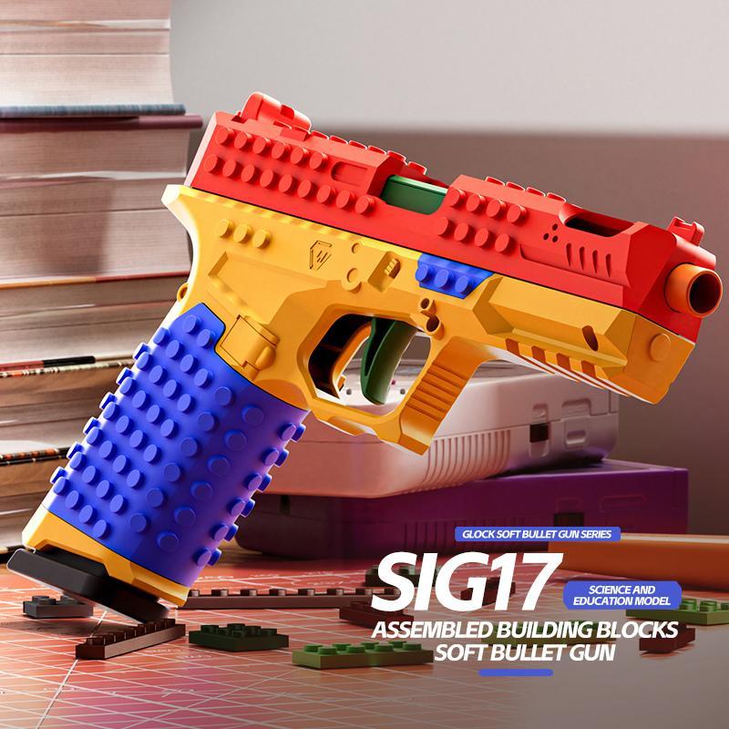 HOLIDAY HAUL! DIY Tactical Building Block Handle Set – Multiplayer Strategy & Team Challenge Toy for Outdoor Play and Events