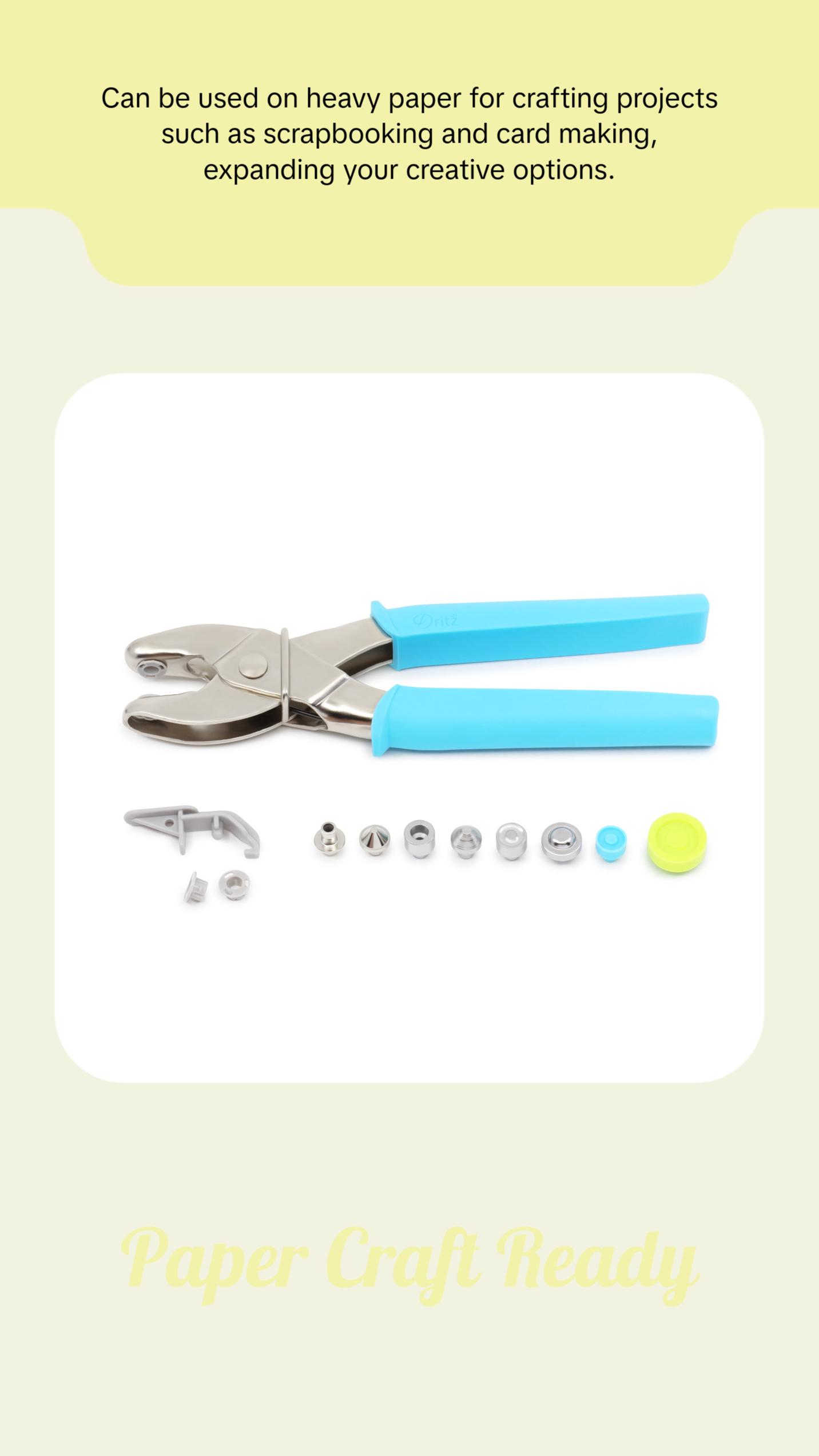 Eyelet Pliers for 5/32" & 1/4" Eyelets, Turquoise